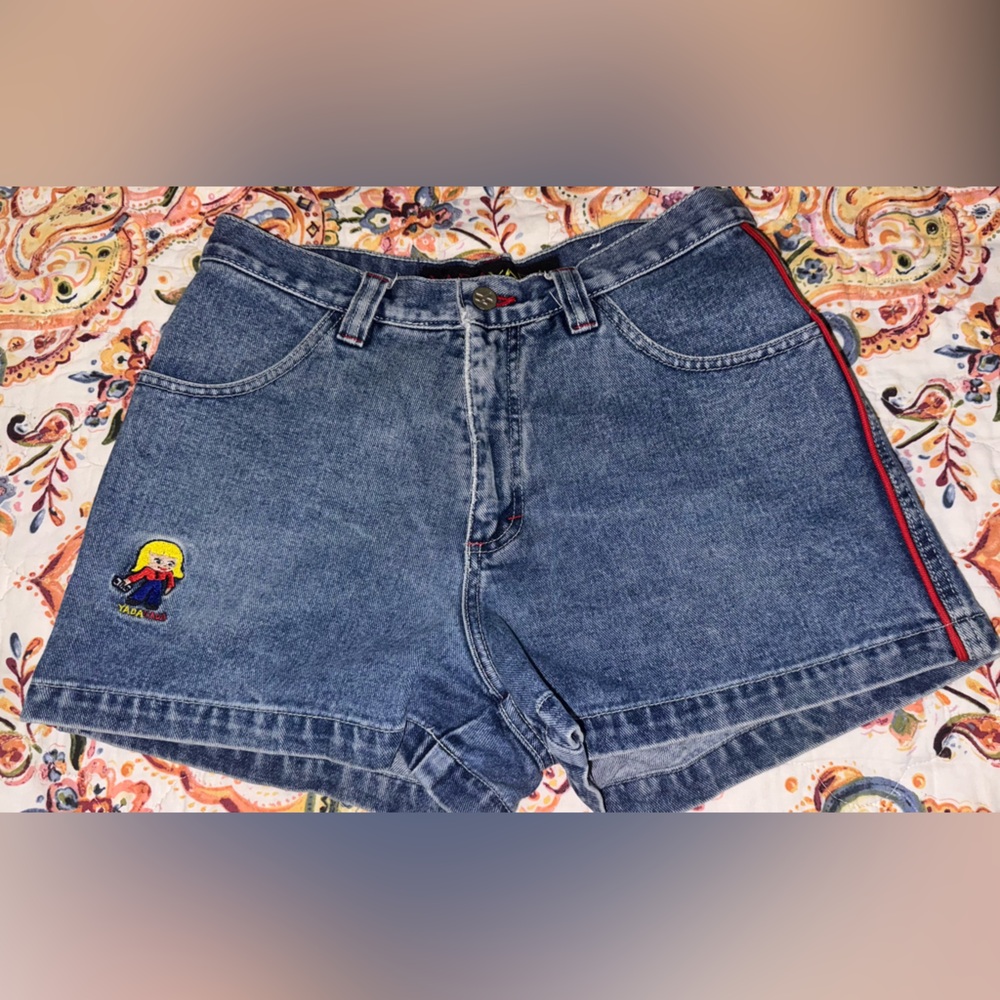 YADA YADA Vintage Women's Blue Denim Jean Shorts